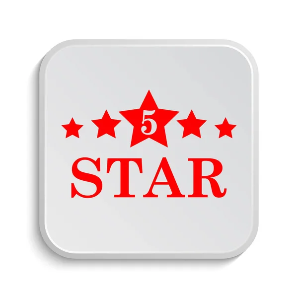 Ícone de 5 estrelas — Fotografia de Stock