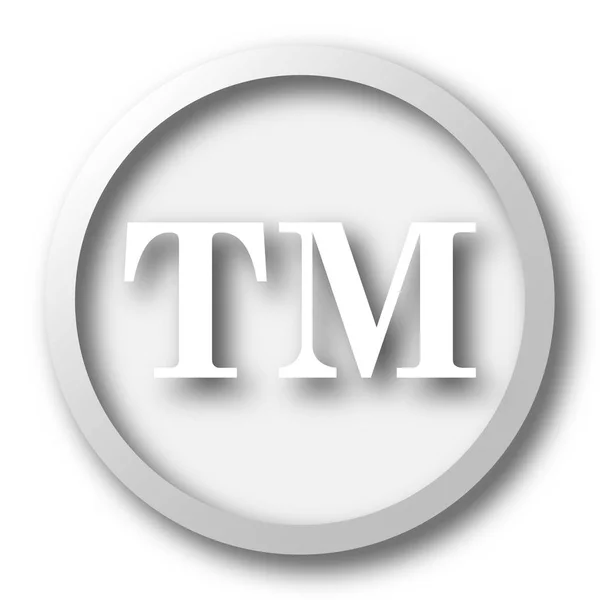 Trade mark icon. Internet button on white background