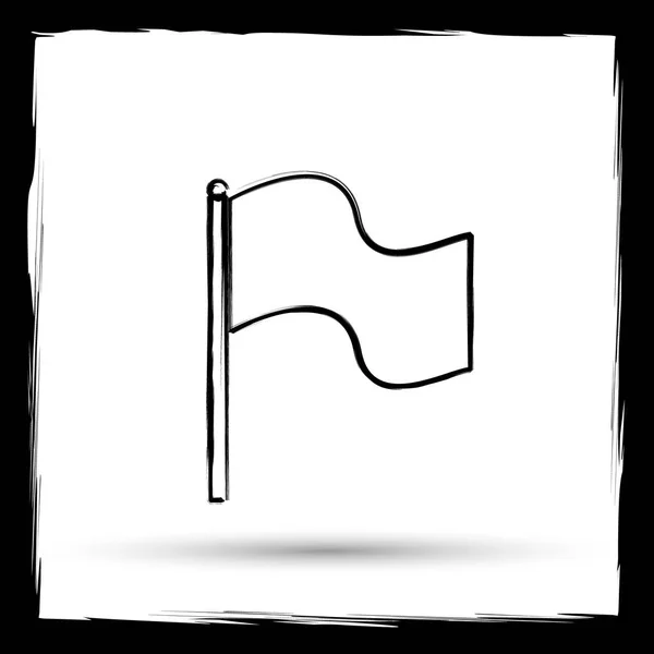 Zászló ikonra — Stock Fotó