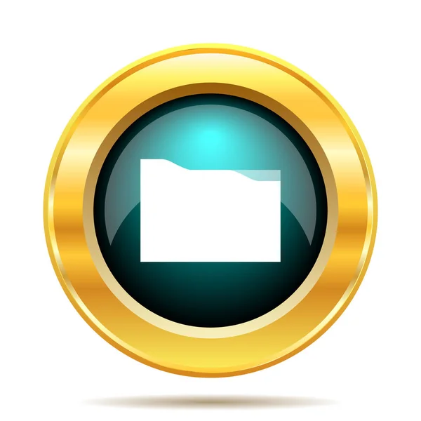 Folder Icon Internet Button White Background — Stock Photo, Image