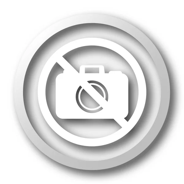 Forbidden Camera Icon Internet Button White Background — Stock Photo, Image