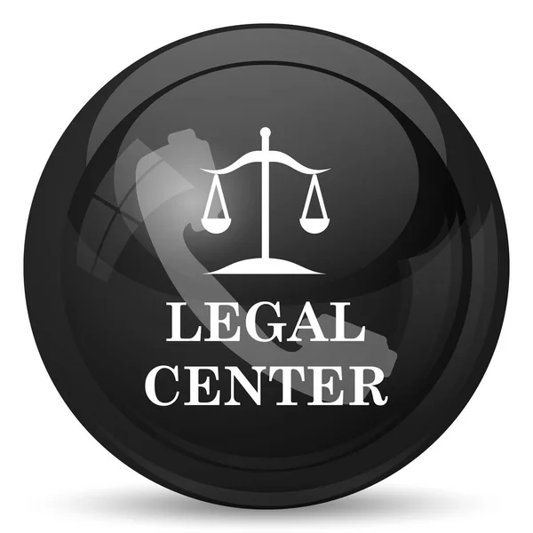 Ikone Des Rechtszentrums Internet Taste Auf Weißem Hintergrund — Stockfoto