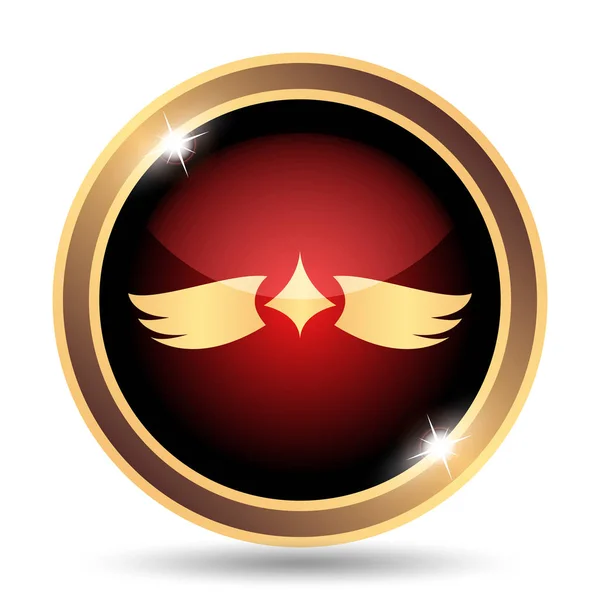 Křídla ikona — Stock fotografie