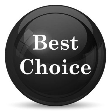 En iyi seçim simgesi. Beyaz arka plan üzerinde Internet düğmesi