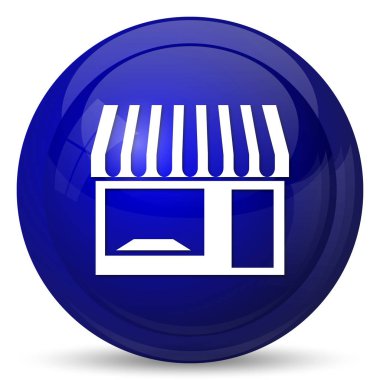 Mağaza simgesi. Beyaz arka plan üzerinde Internet düğmesi