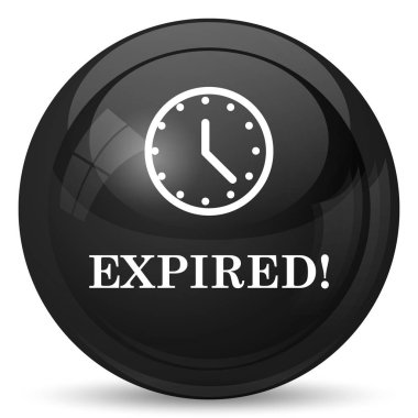 Süresi dolan simgesi. Beyaz arka plan üzerinde Internet düğmesi