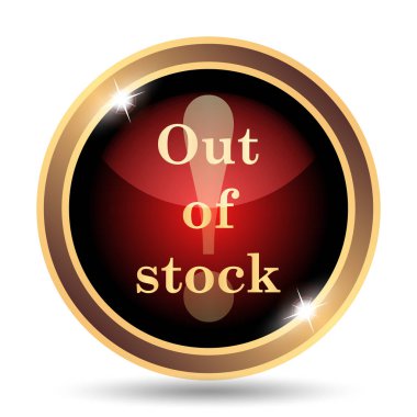 Hisse senedi simgesi dışında. Beyaz arka plan üzerinde Internet düğmesi