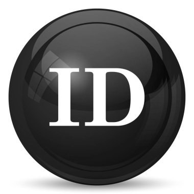 ID simgesi. Beyaz arka plan üzerinde Internet düğmesi