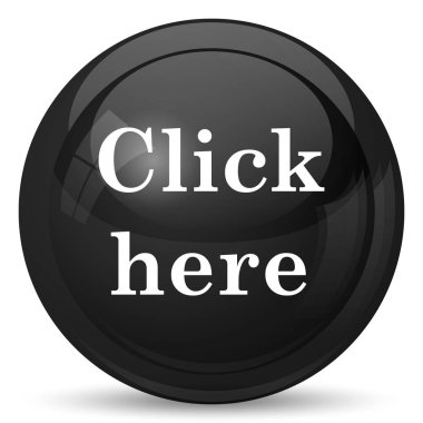 Burada simgesini tıklatın. Beyaz arka plan üzerinde Internet düğmesi