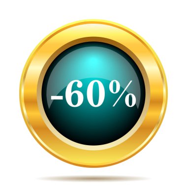 yüzde 60 indirim simgesi