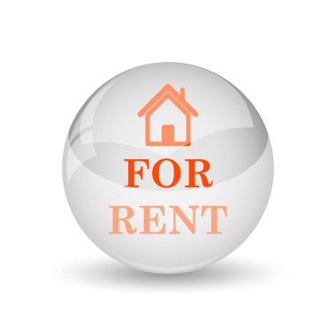 Kira simgesi. Beyaz arka plan üzerinde Internet düğmesi