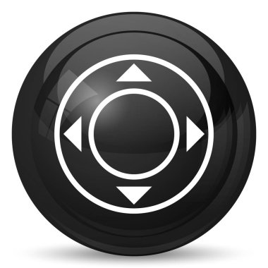 Oyun çubuğu simgesi. Beyaz arka plan üzerinde Internet düğmesi