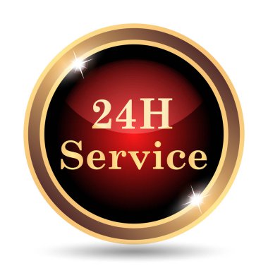 24 saat hizmet simgesi