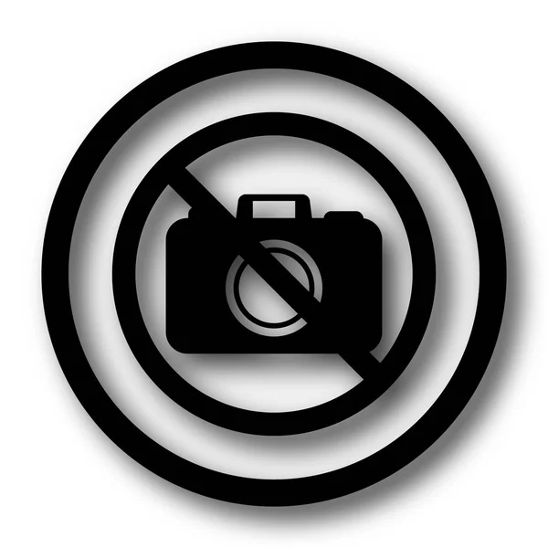 Forbidden Camera Icon Internet Button White Background — Stock Photo, Image