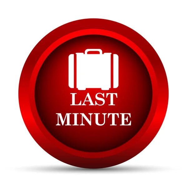 Last Minute Symbol Internet Taste Auf Weißem Hintergrund — Stockfoto