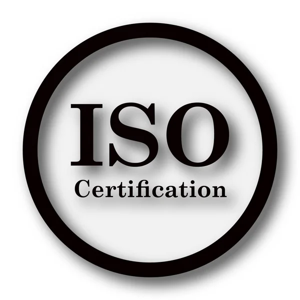 Icona di certificazione iso — Foto Stock