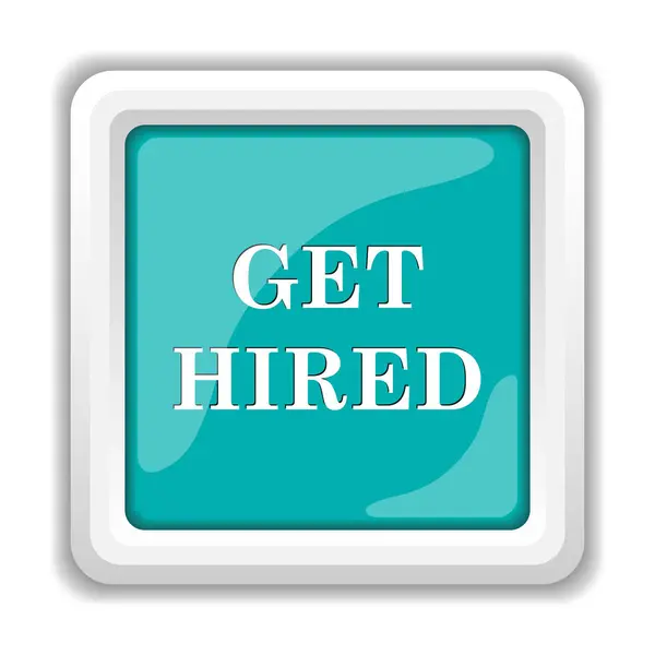 Get Hired Icon Internet Button White Background — Stock Photo, Image