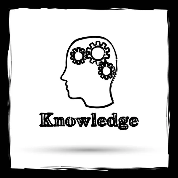 Icono de conocimiento — Foto de Stock