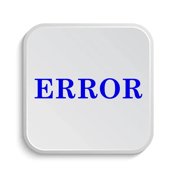 Error Icon Internet Button White Background — Stock Photo, Image