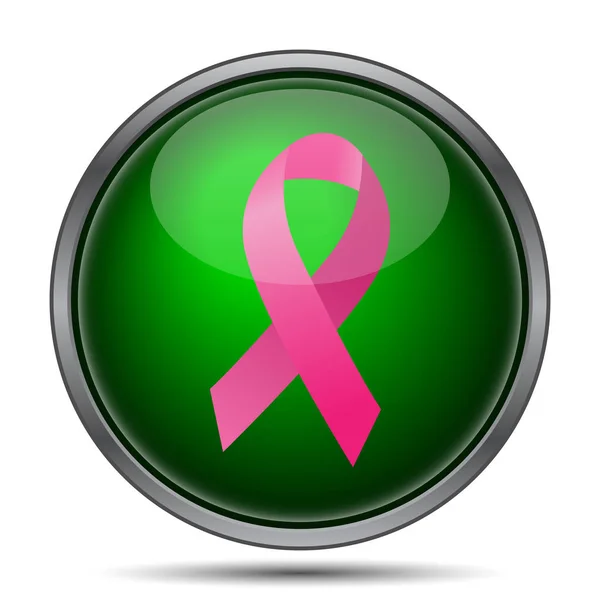 Breast Cancer Bandikon Internet Knappen Vit Bakgrund — Stockfoto