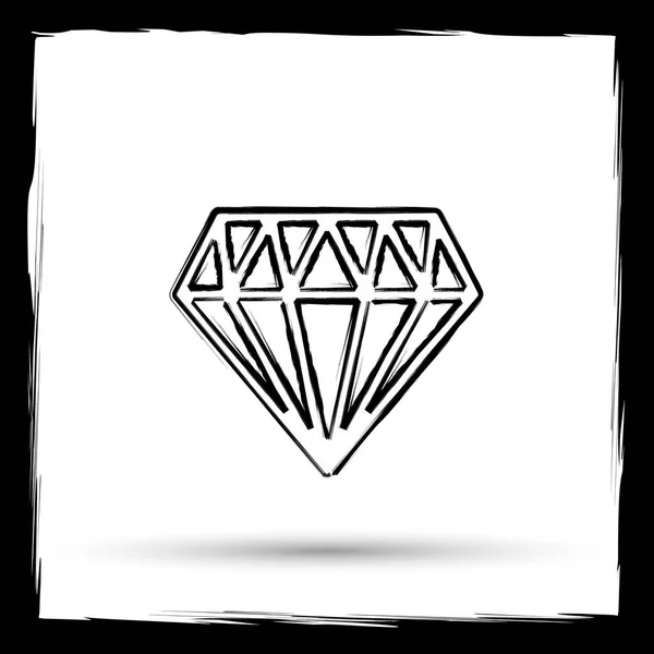 Diamond icon — Stock Photo, Image