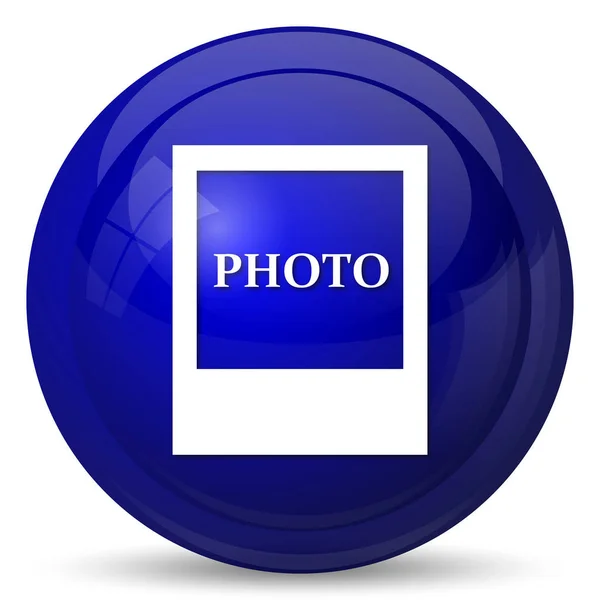 Fotopictogram Internet Knop Witte Achtergrond — Stockfoto