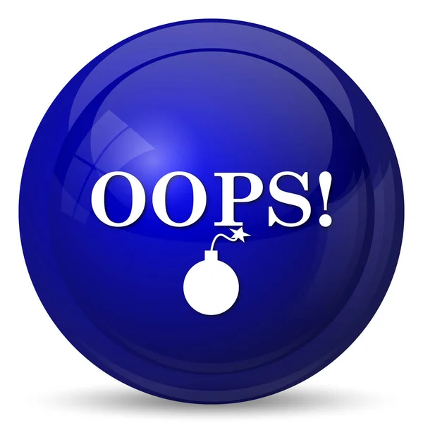 Oops icon — Stock Photo, Image