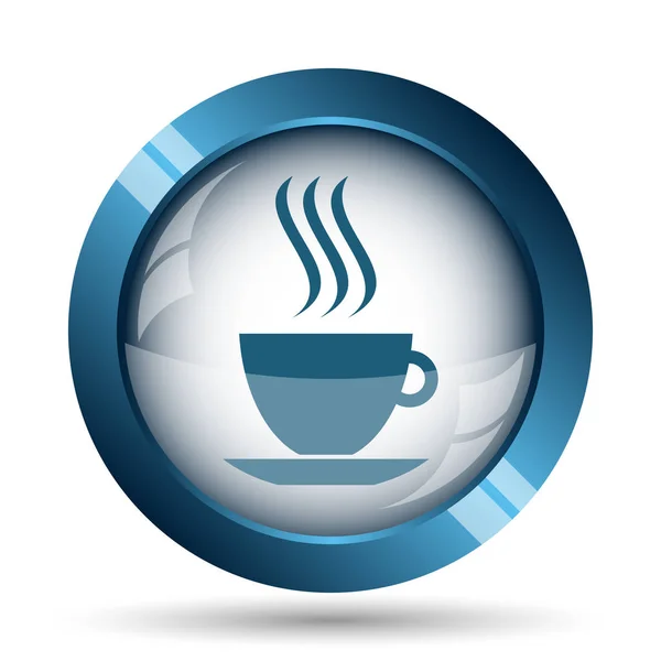 Cup Icon Internet Button White Background — Stock Photo, Image