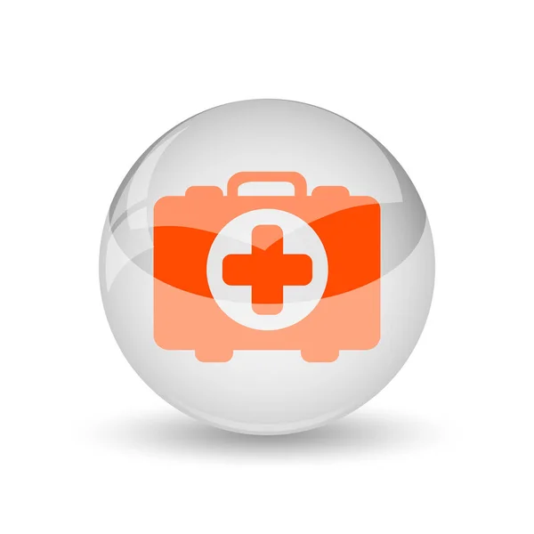 Medical Bag Icon Internet Button White Background — Stock Photo, Image