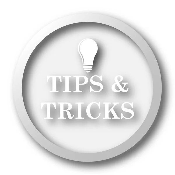 Tips Tricks Icon Internet Button White Background — Stock Photo, Image