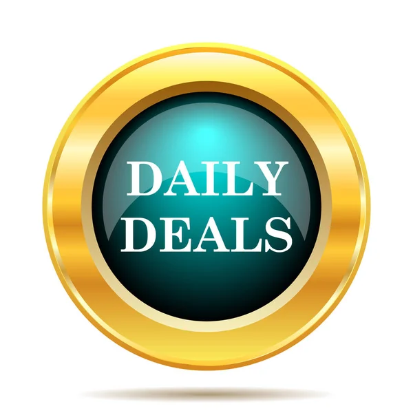 Daily Deals Icon Internet Button White Background — Stock Photo, Image