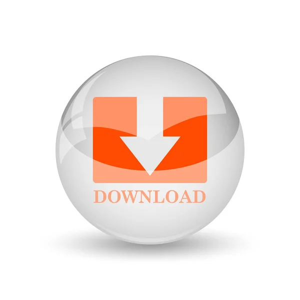 Download Icon Internet Button White Background — Stock Photo, Image