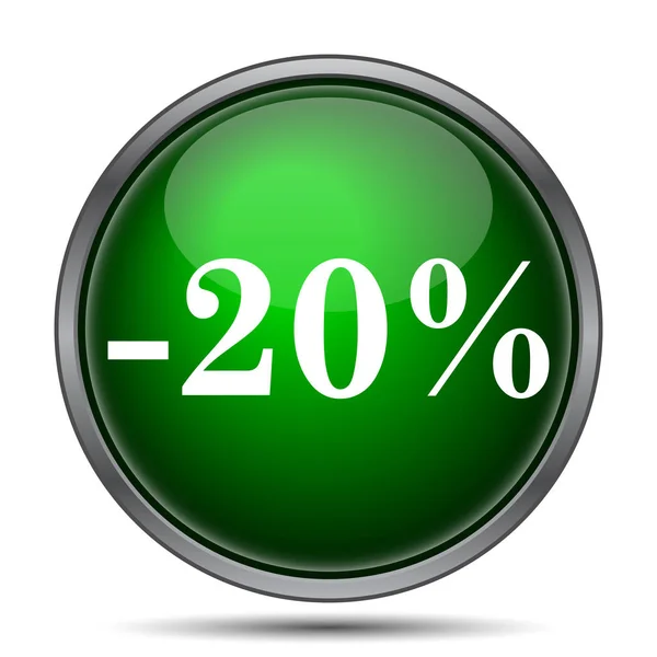 20 percentenkorting pictogram — Stockfoto