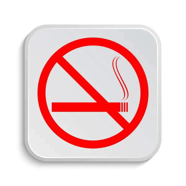 Smoking Icon Internet Button White Background — Stock Photo, Image