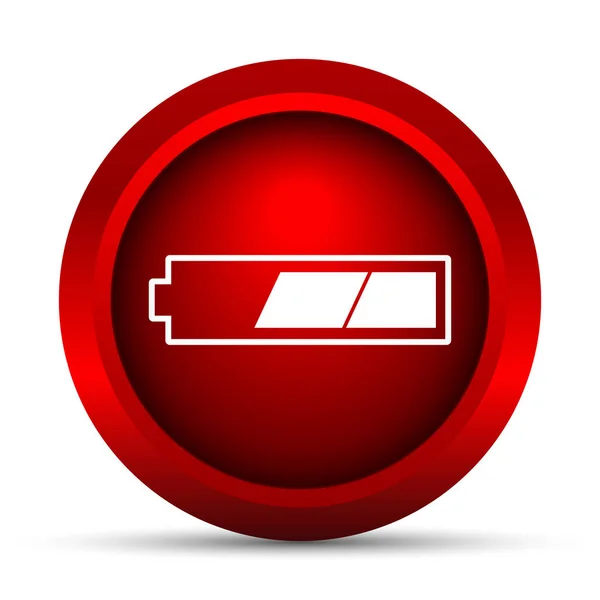 2 třetiny nabitá baterie ikona — Stock fotografie