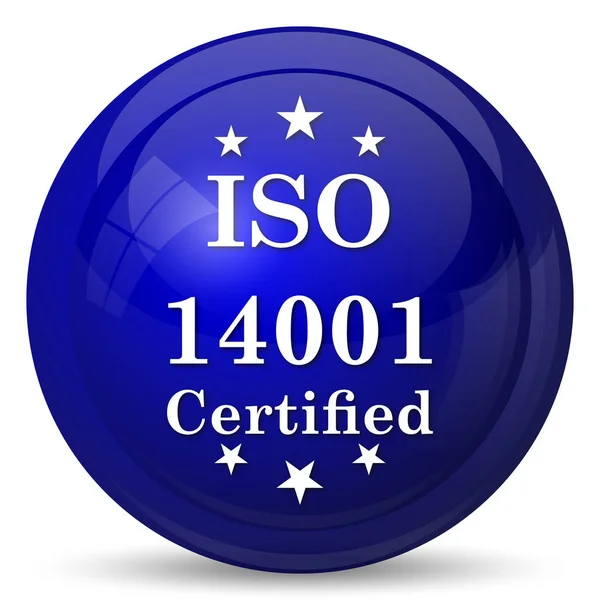 Iso14001 認証取得のアイコン — ストック写真