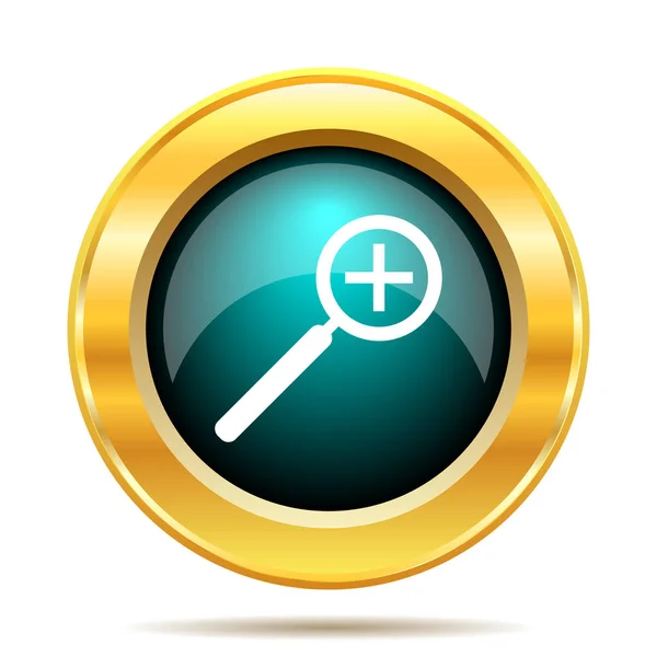 Zoom Icon Internet Button White Background — Stock Photo, Image