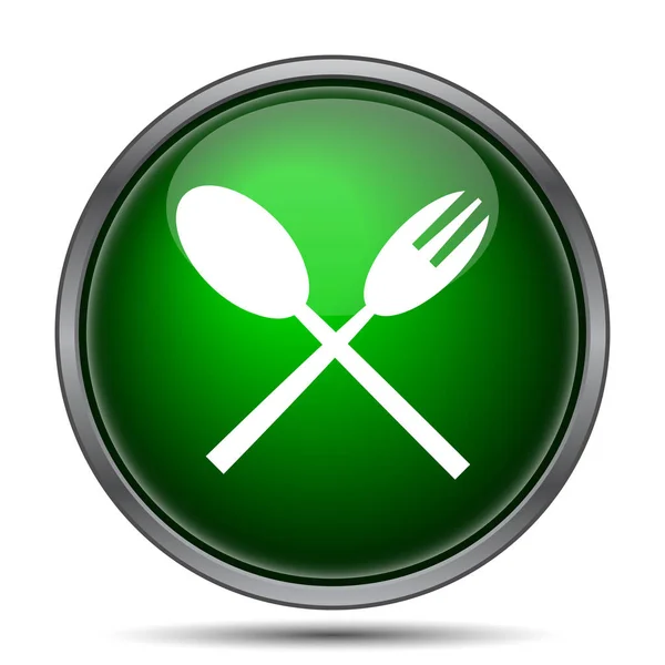 Fork and spoon icon — Stock Photo, Image