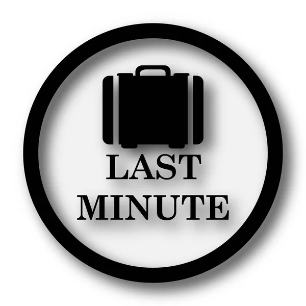 Last Minute Icon Internet Button White Background — Stock Photo, Image