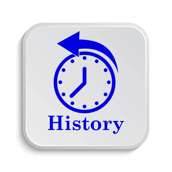 History Icon Internet Button White Background — Stock Photo, Image