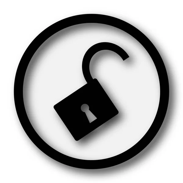 Open lock icon — Stock Photo, Image