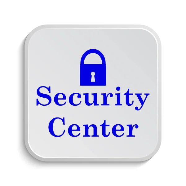 Security Center Pictogram Internet Knop Witte Achtergrond — Stockfoto