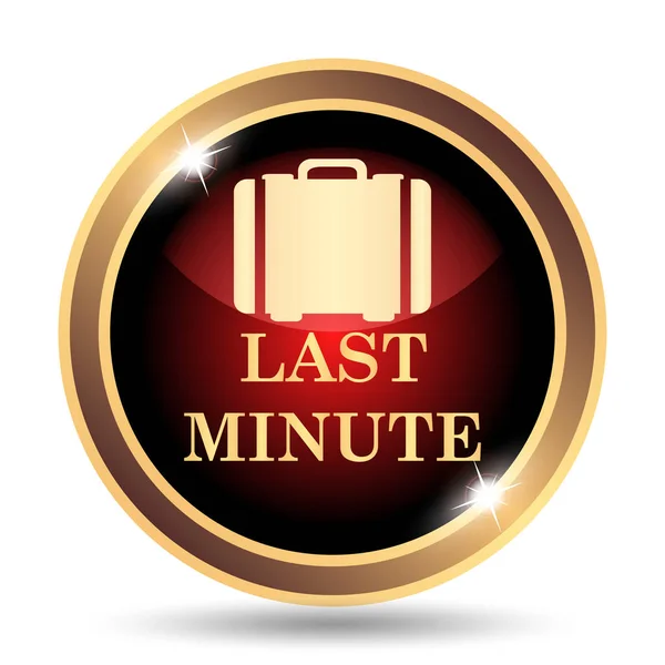 Last Minute Symbol Internet Taste Auf Weißem Hintergrund — Stockfoto