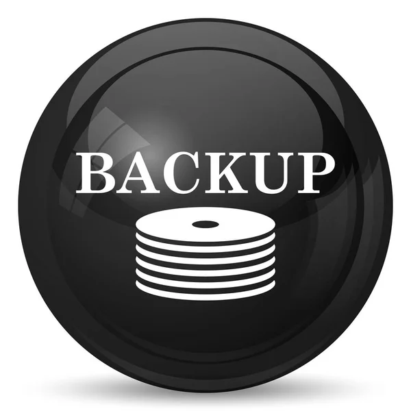 Icona Backup Pulsante Internet Sfondo Bianco — Foto Stock