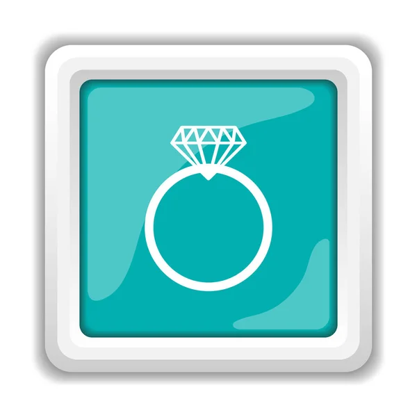 Diamond ring icon — Stock Photo, Image