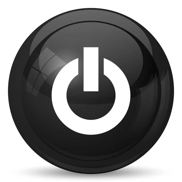 Icono Del Botón Encendido Botón Internet Sobre Fondo Blanco — Foto de Stock