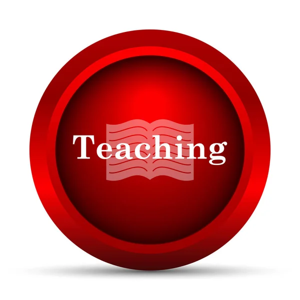 Öğretim Simgesi Beyaz Arka Plan Üzerinde Internet Düğmesi — Stok fotoğraf