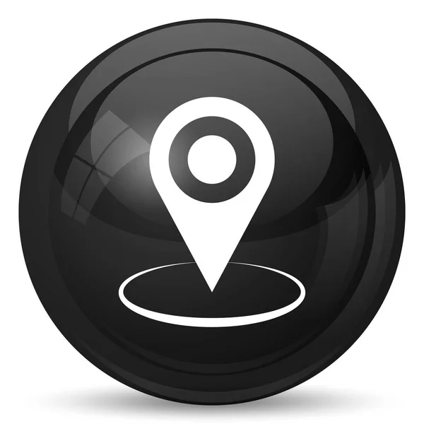 Pin Location Symbol Internet Taste Auf Weißem Hintergrund — Stockfoto