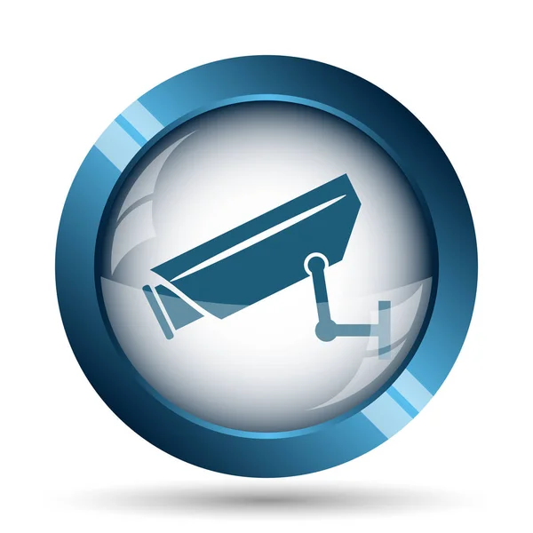 Surveillance Camera Icon Internet Button White Background — Stock Photo, Image