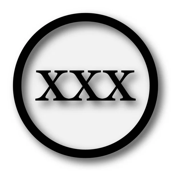 Xxx Symbol Internet Taste Auf Weißem Hintergrund — Stockfoto